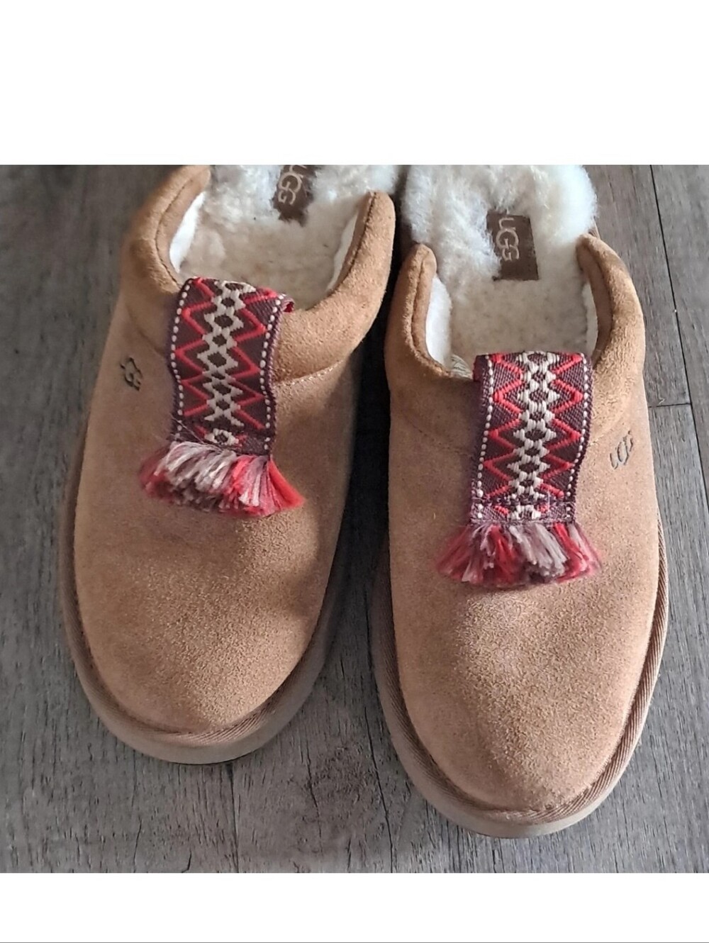 UGG Woman's Tan Treaded Sole Boots